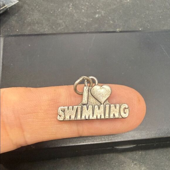 Jewelry - Sterling Silver 925 I Love Swimming Charm